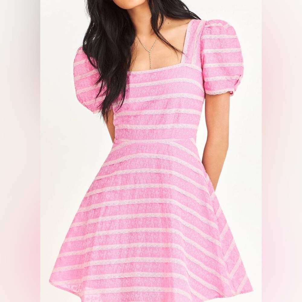 LoveShackFancy Drella Pink Dress